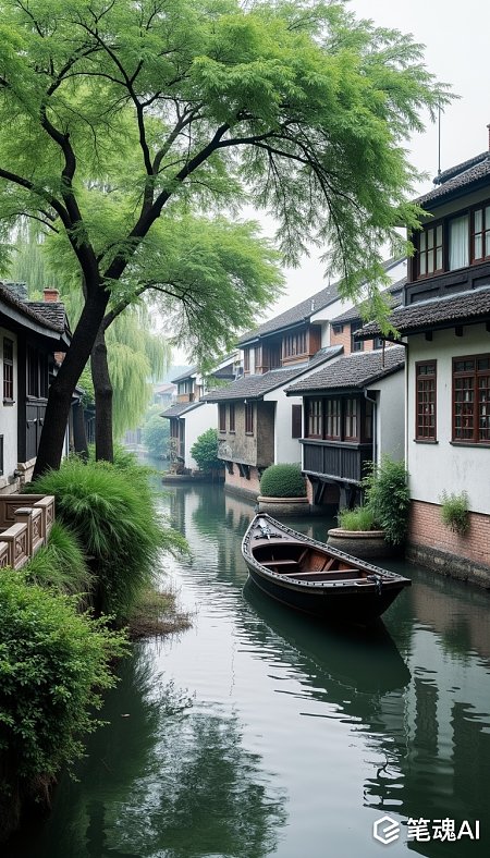 江南水乡绿色风光