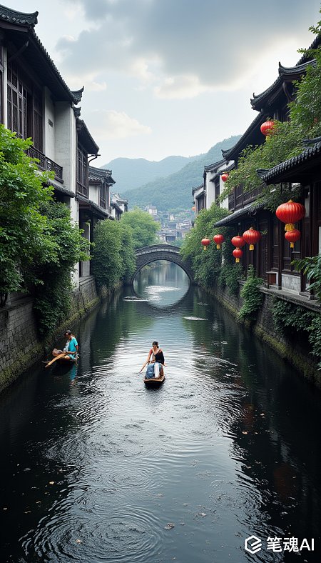 浙江省绍兴市安昌古镇旅游景点