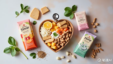 饮食保健食品听诊器心碗细节