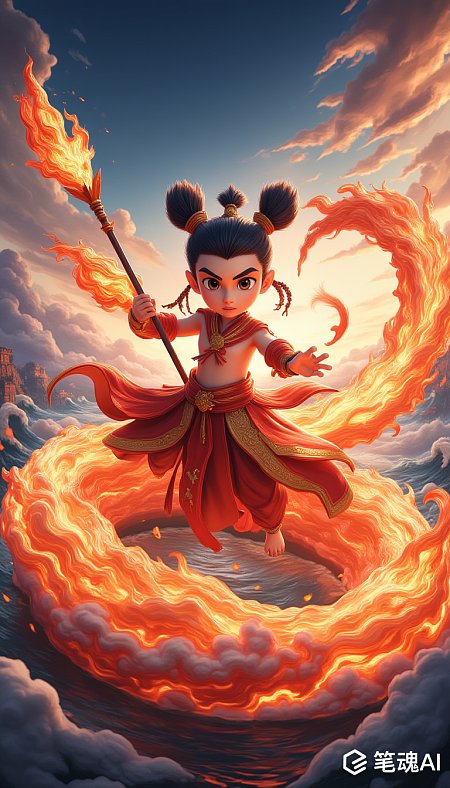 哪吒3D动画电影皮克斯风格