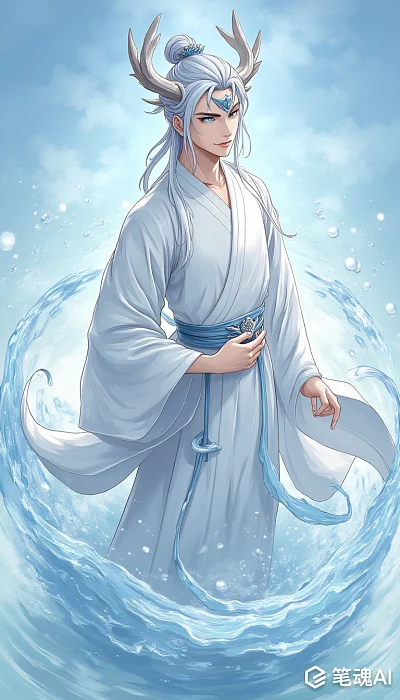 哪吒敖光奇幻插画