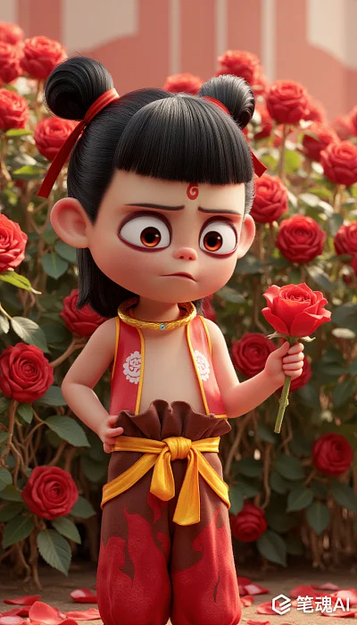 哪吒玫瑰神话皮克斯3D动画渲染