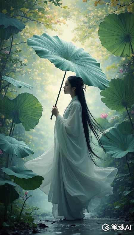 雨水春日汉服童话摄影