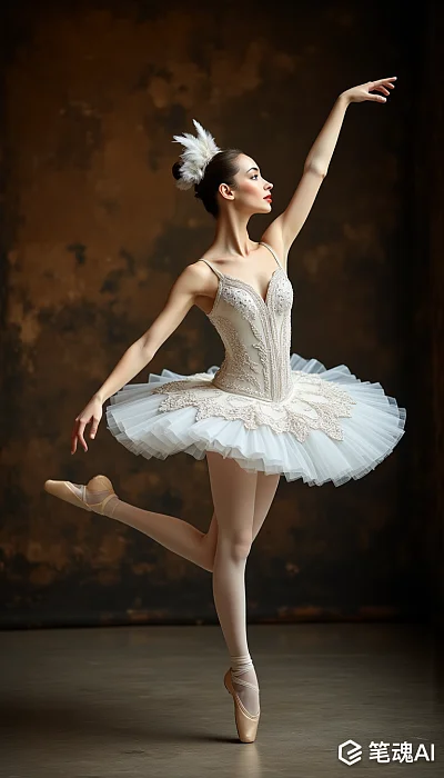 白色芭蕾舞裙舞蹈摄影