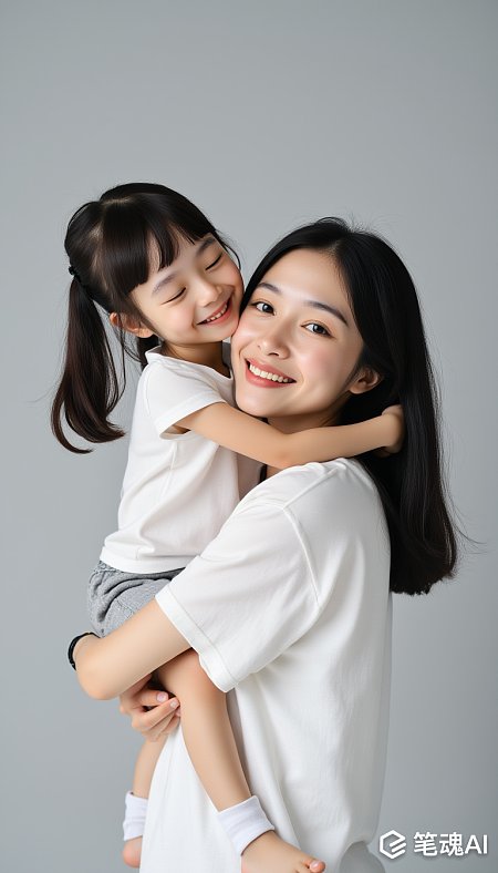 母女温情拥抱
