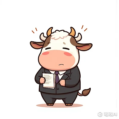 Chris Ware风格手绘动画可爱小牛