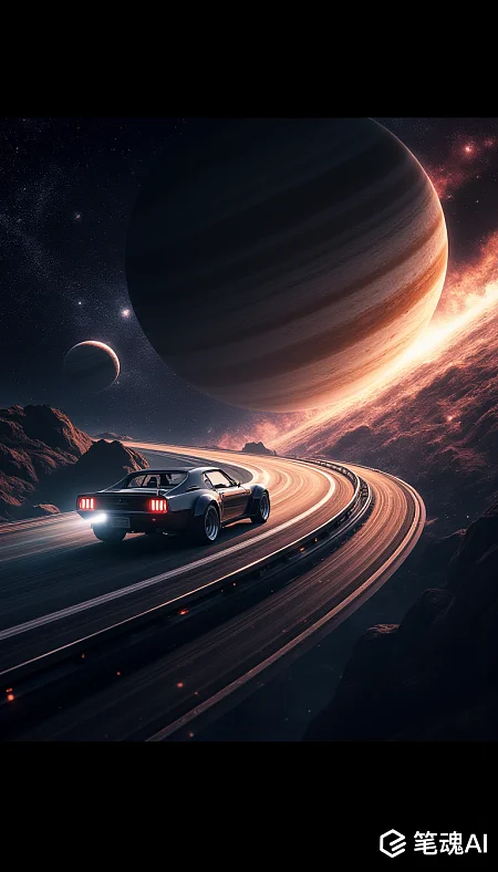 未来太空气态巨行星驾驶