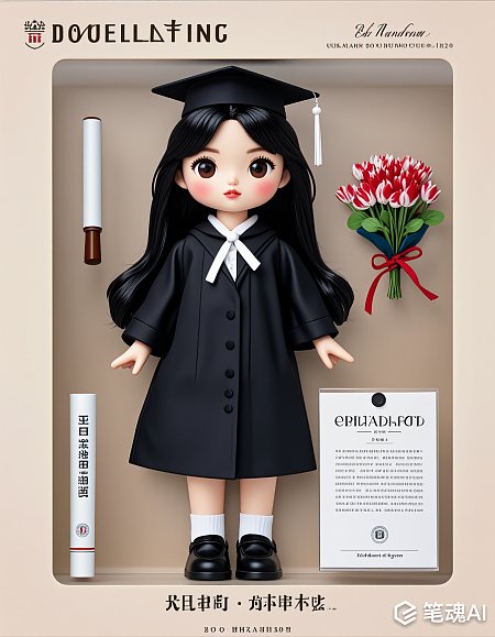 校园毕业女生手办YUMOXUAN套装