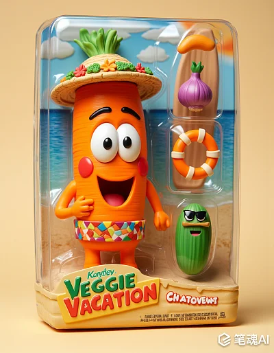拟人化胡萝卜角色90年代塑料壳玩具限量版