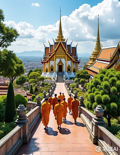 清迈双龙寺文化摄影视角