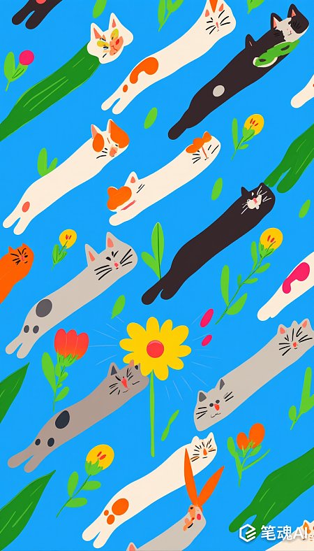儿童绘本插画猫咪奇幻摄影
