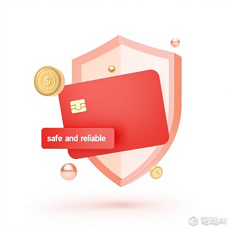 金融信用卡安全可靠3D设计