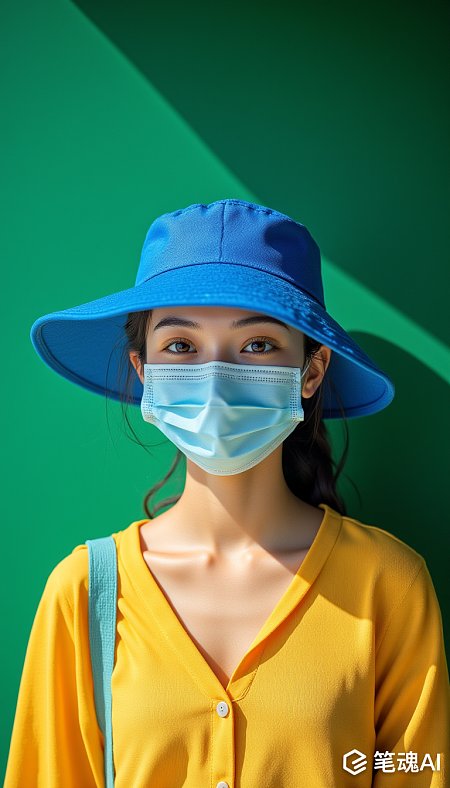 三伏天高温亚洲人像写实摄影遮阳伞防晒户外清新