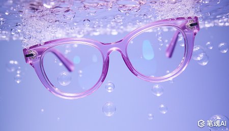 超现实主义眼镜水下高清摄影