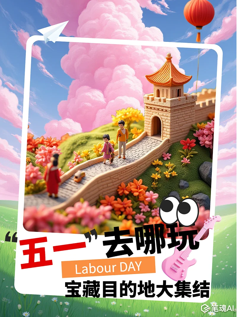 五一51宝藏目的地小红书推荐封面