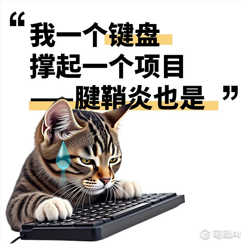 职场反内卷猫咪上班搞笑趣味表情包